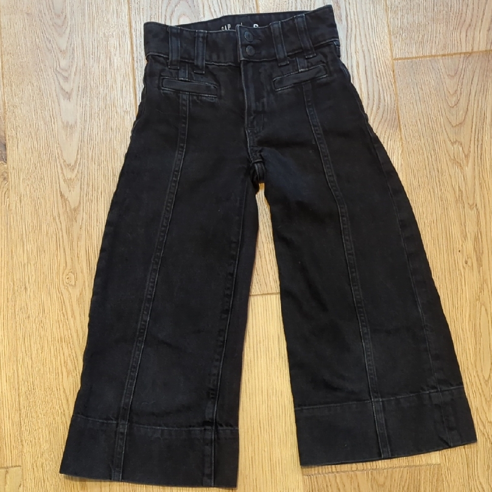 GAP Kids Black Wide-Leg Jeans